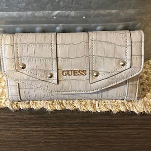 Guess gray wallet with studs
